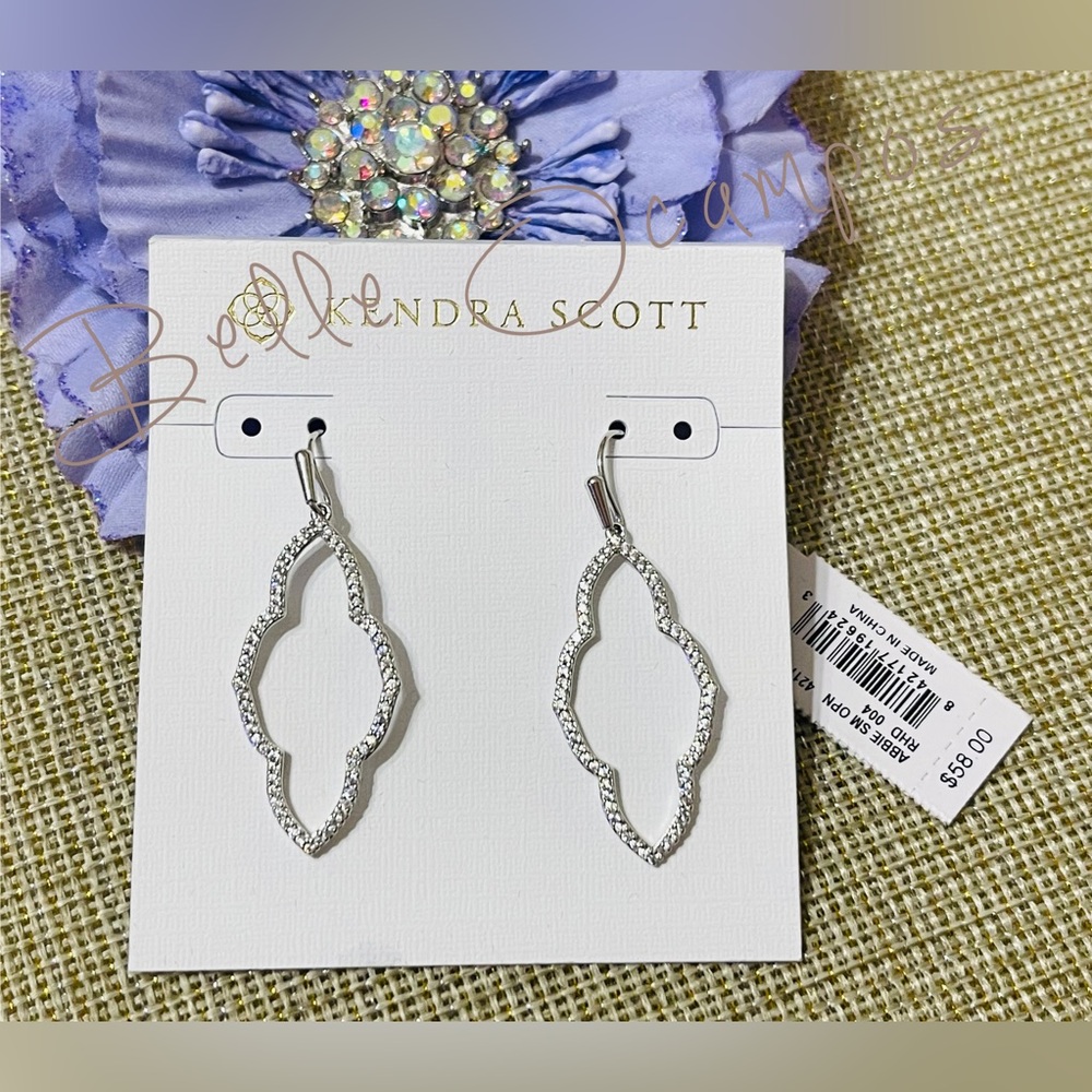 ❌SOLD❌ Kendra Scott Abbie silver earrings